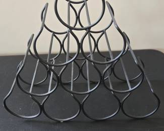 Black Metal Wire Wine Rack