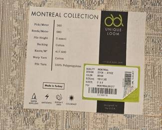 Unique Loom Montreal Collection Rug  Beige  X  second image