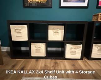 IKEA KALLAX x Shelf Unit with Storage Cubes second image