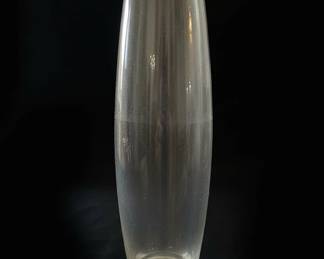 Clear Glass Trumpet Vase