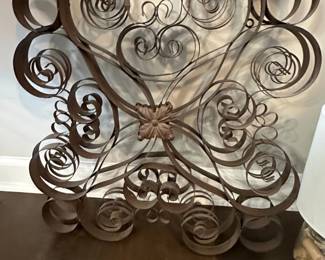 Large Wrought Iron Scrollwork Wall Art