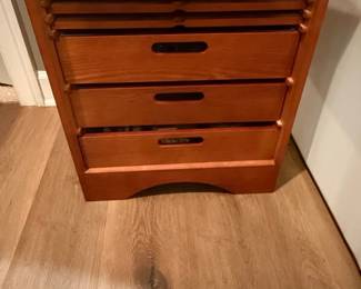 Wooden Game Table with Integrated Game Set