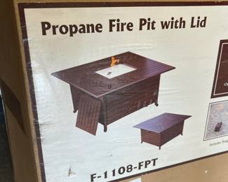 New Propane Fire Pit with Lid