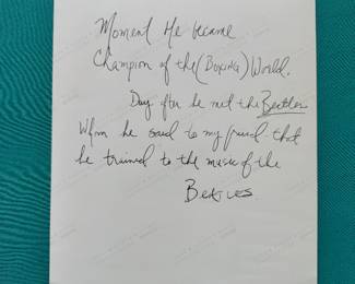 Muhammad Ali Signed photo