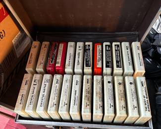 8-track music tapes