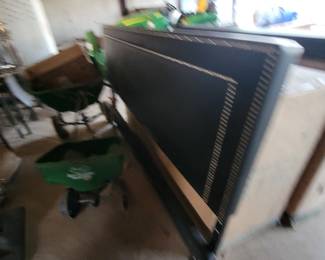 King Bed headboard footboard and side rails, fertilizer spreader
