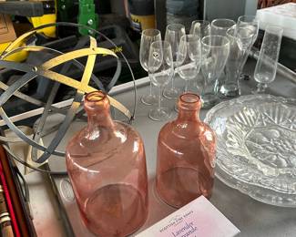 Jars, decor, glassware, platters, vases