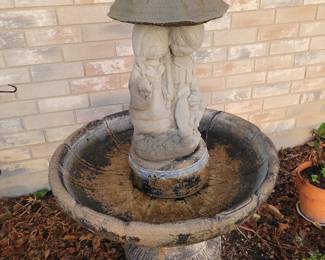 Fountain, garden landscape yard