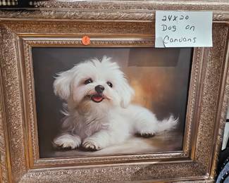 DOG ON CANVAS