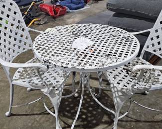 PATIO TABLE AND CHAIRS