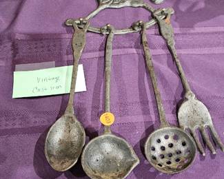 CAST IRON UTENSILS VINTAGE