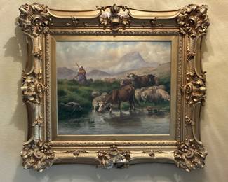 Antique oil on canvas