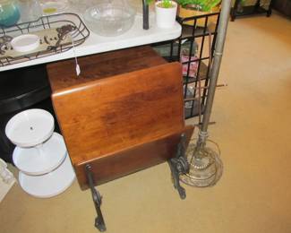 Antique restored school desk