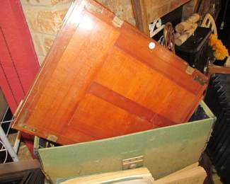 ATQ wood/brass large film holders w/ case