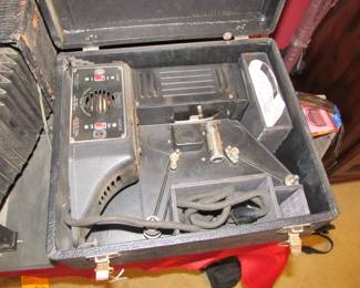 Univex movie projector with case