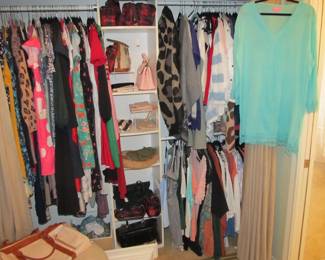 Nice selection of designer purses. Dooney & Burke, Lug, Mia Farrow, and more