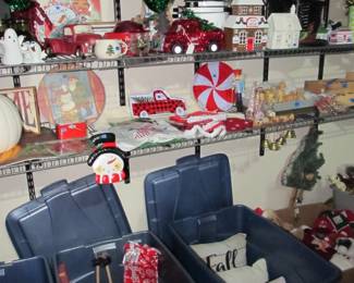 great selection of holiday decor - Christmas, Fall, Halloween, Easter, St Patty, and VTG ornaments  