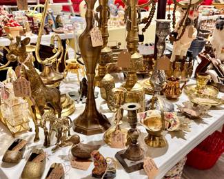 Tons of brass items