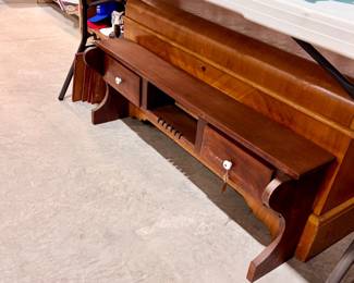 Very old wooden wall shelf