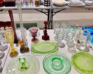 Uranium, depression, and many other glassware items