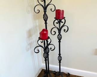Wrought Iron Candelabras 