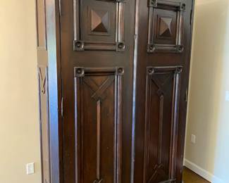 7' Tall Baroque Style Armoire Storage Cabinet