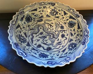 Ming Style Imperial Dragon China Bowl