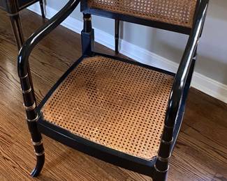 Regency Style Ebonized Armchair (2 available)
