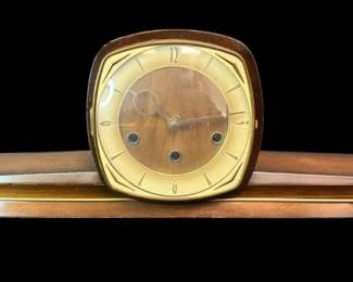 Art Deco Wooden Mantel Clock