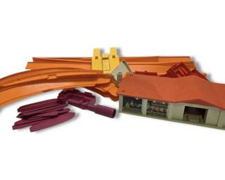 Vintage Hot Wheels 1968 Supercharger 26 Pieces Of Various Size Tracks