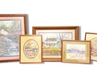 3 Robert Nidy Framed House Prints More