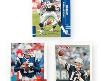 Tom Brady NFL Lot 3 Cards.