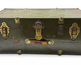 Green Steamer Trunk