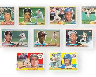 1988, 89, 90 Topps BIG Card Lot 9 Cards.