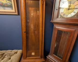 Curio and Grandfather clock