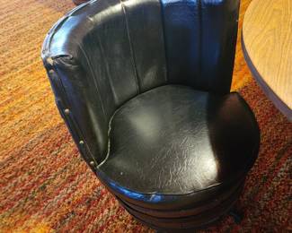 Barrel Furniture - Gaming Table and 4 Swivel Rocker Chairs