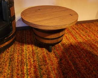Barrel Furniture End Table