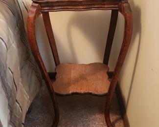 Vintage Wood Side Table (or Plant Stand)