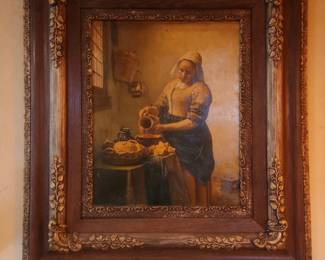 Antique Oil Painting in Victorian Frame
