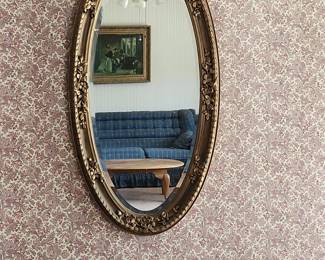 Antique Victorian Framed Wall Mirror