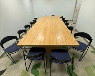 WGG008 Large Conference Table with (16) Chairs