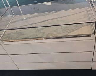 WGG302 Elegant Glass and Marble Display Case