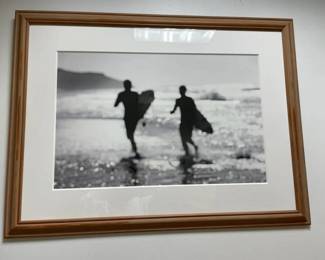 WGG358 Framed Black & White Surf Photography