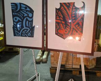 WGG534 Pair of Herman Piikea Clark Prints