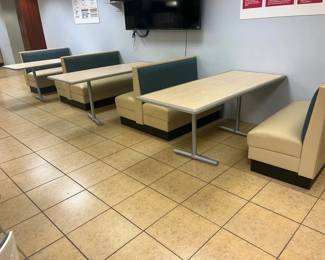 WGG379 Restaurant Booths With Tables