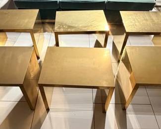 WGG056 Gold Toned Solid Modern Display Tables