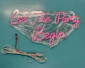 WGG575 Let The Party Begin Neon Sign