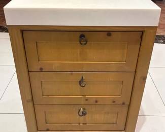 WGG082 Wooden 3 Drawer Storage Cabinet