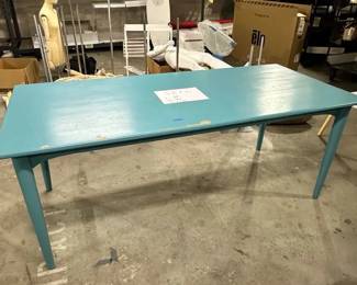 WGG583 Blue Rectangular Table