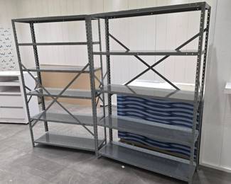 WGG150 Five-Tier Metal Shelving Units (2)